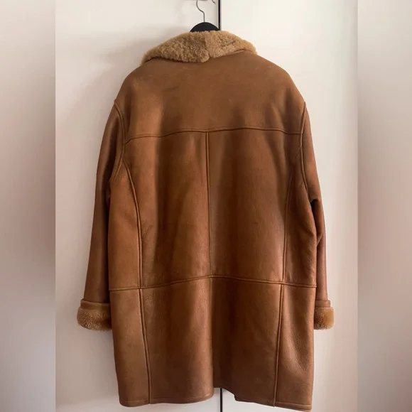 Shearling Aviator Long Coat - Made in Canada - Picture 12 of 12